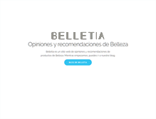 Tablet Screenshot of belletia.com